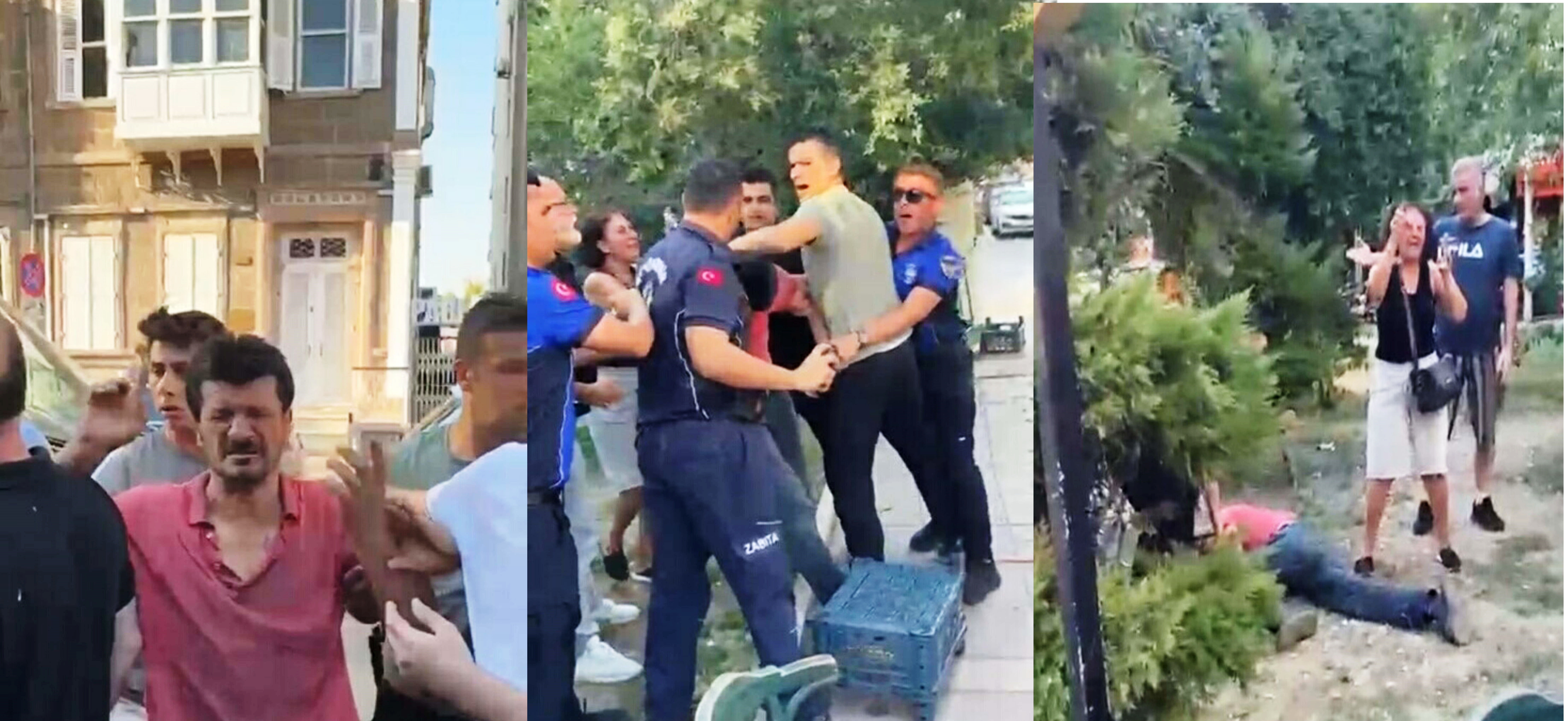 İzmir’de seyyar satıcıya zabıtadan sokak ortasında darp