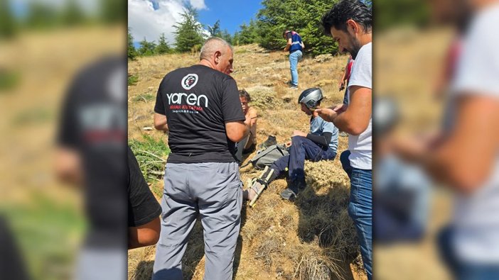 Konya'da yamaç paraşütü kazasında 1 kişi yaralandı