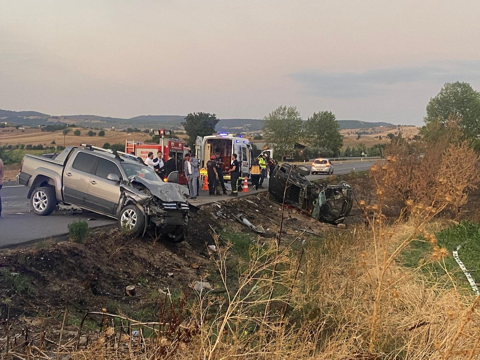 Bursa - Eski belediye başkanı kazada öldü, eşi yaralandı