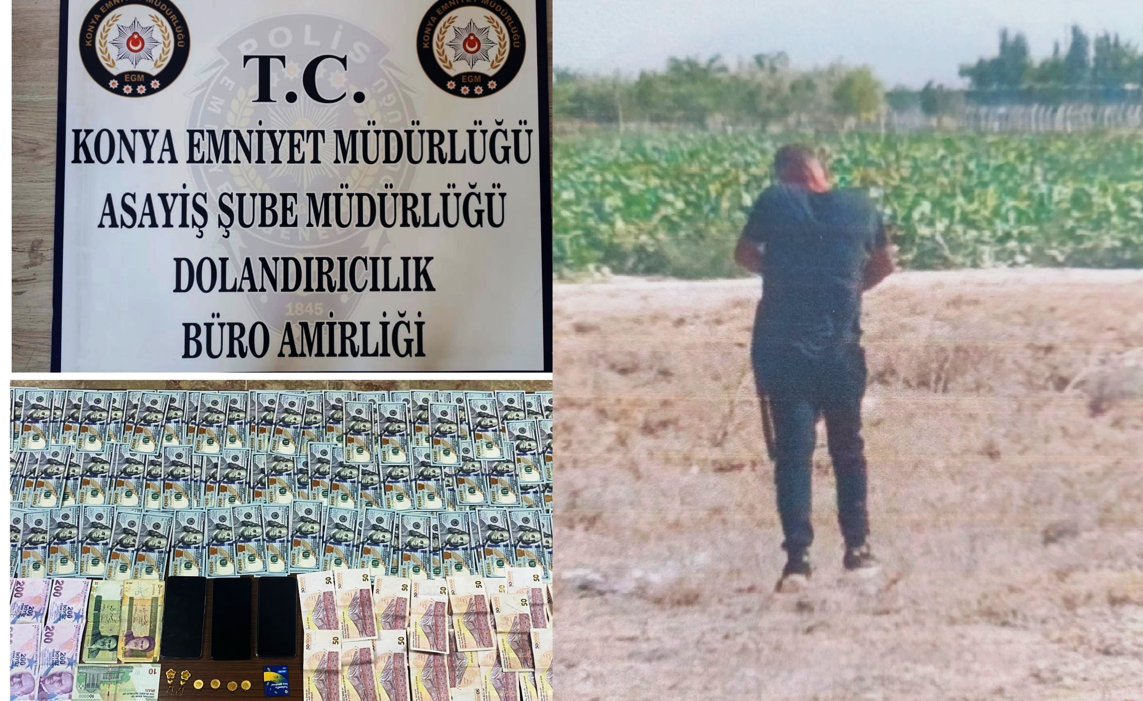 Konya'da 1.65 Milyon TL Dolandıran 3 Şüpheli Mahkemece Tutuklandı