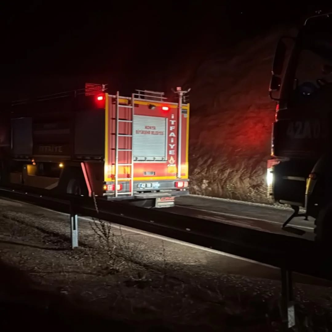 Konya'nın Doğanhisar ilçesinde çıkan orman yangını, ekiplerin hızlı müdahalesiyle büyümeden söndürüldü.