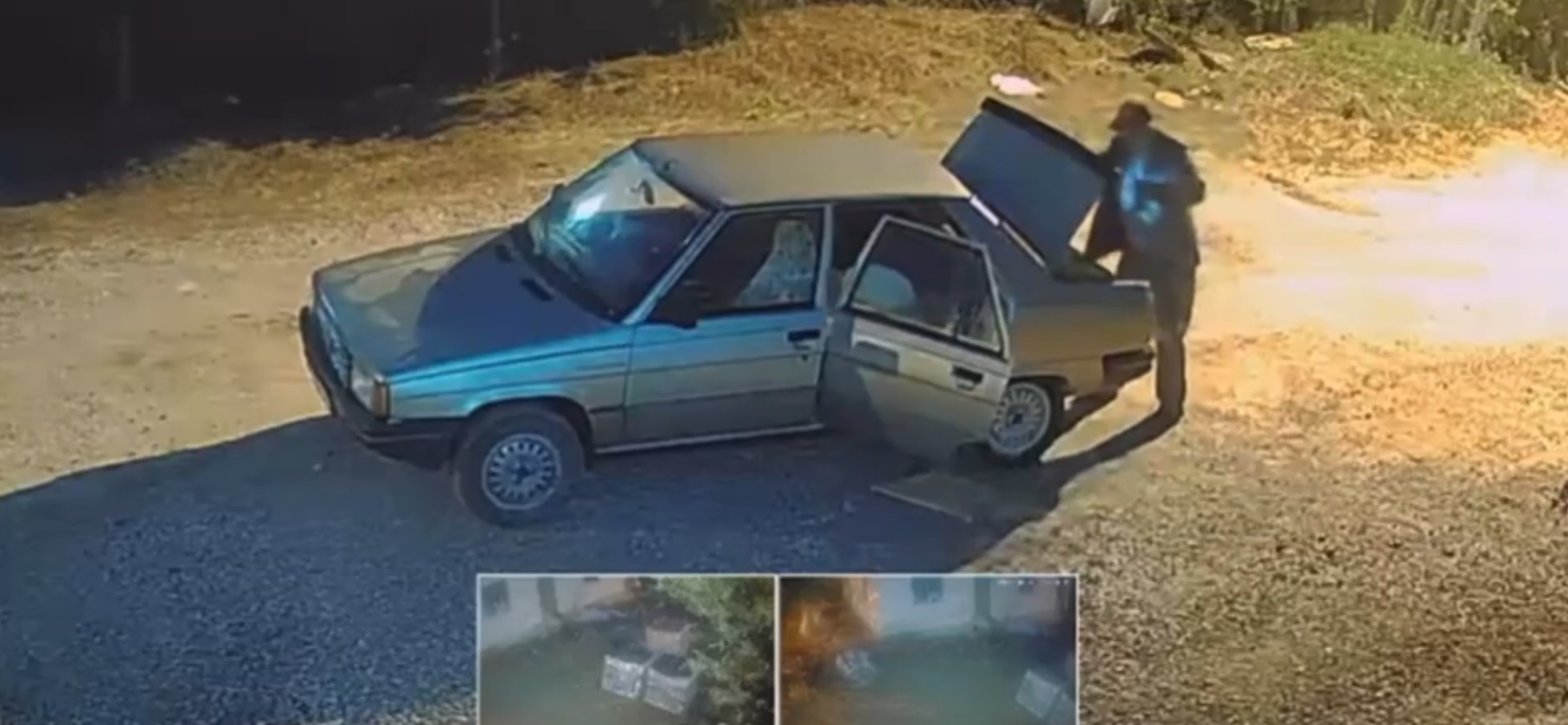 Polatlı’da inşaattan kablo hırsızlığı kameraya yansıdı