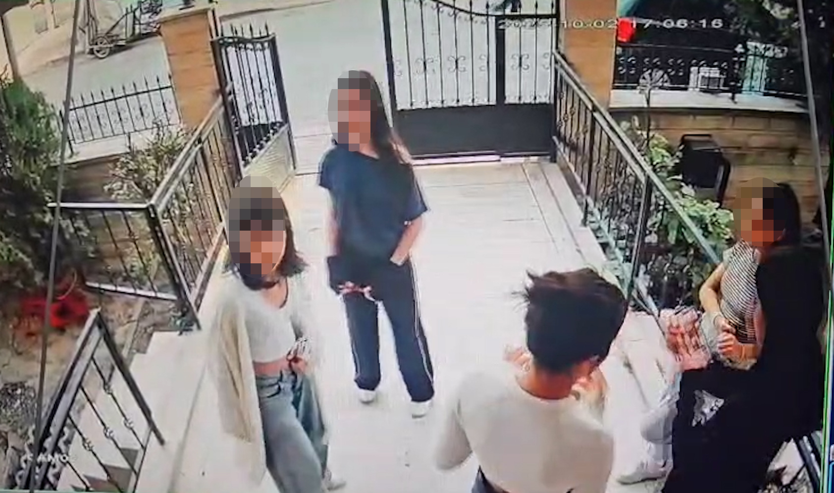 Konya- Akran zorbalığı güvenlik kamerasında