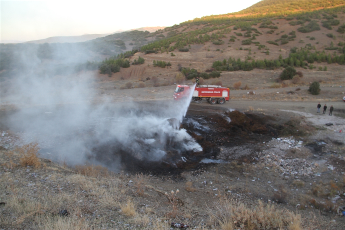 Beyşehir'deki arazi yangını büyümeden söndürüldü
