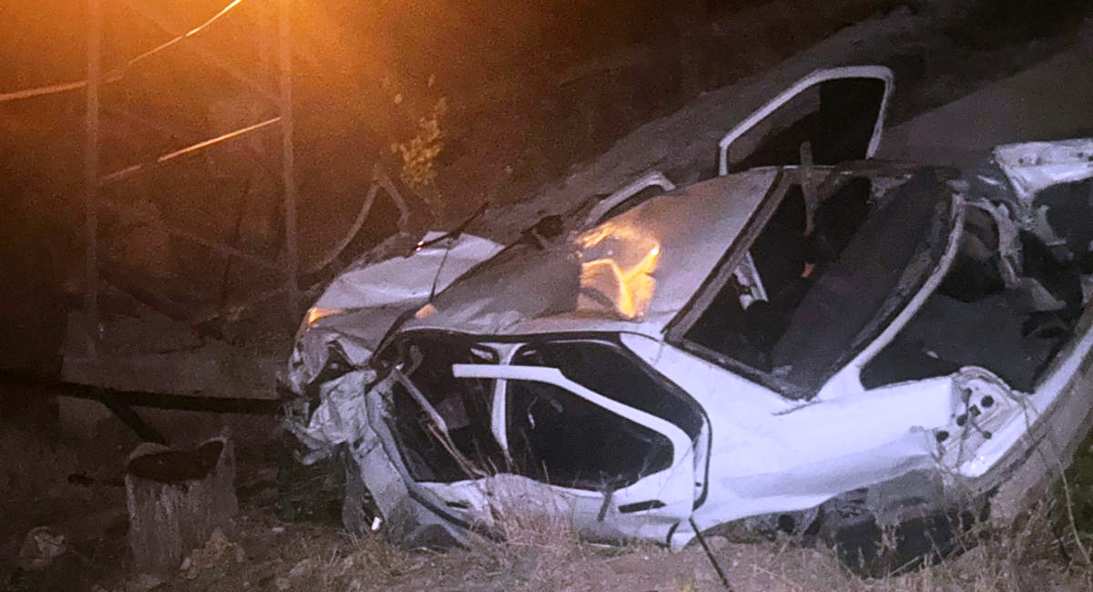 Karaman'da otomobilin devrildiği kazada 1 kişi öldü, 3 kişi yaralandı