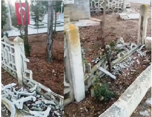 Çumra’da Şehitliğe Saygısızlık: Duvar Yıkıldı, Tepkiler Büyüyor