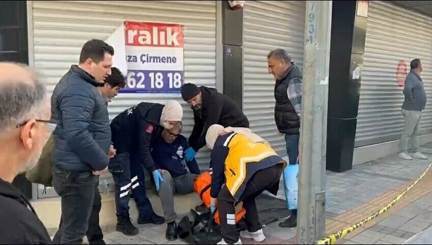 AYDINDA  YENİDEN  REFAH PARTİSİ İL  BAŞKANI GAZETECİYİ AYAGINDAN  VURDU 