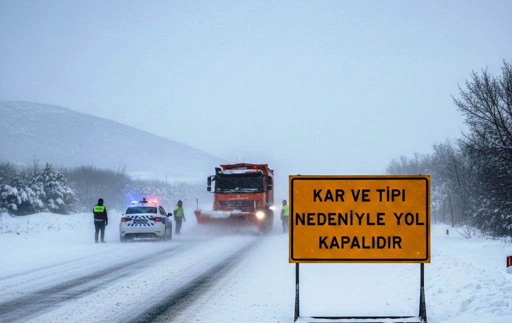 Akşehir-Isparta Karayolu Kar ve Tipi Nedeniyle Ulaşıma Kapandı