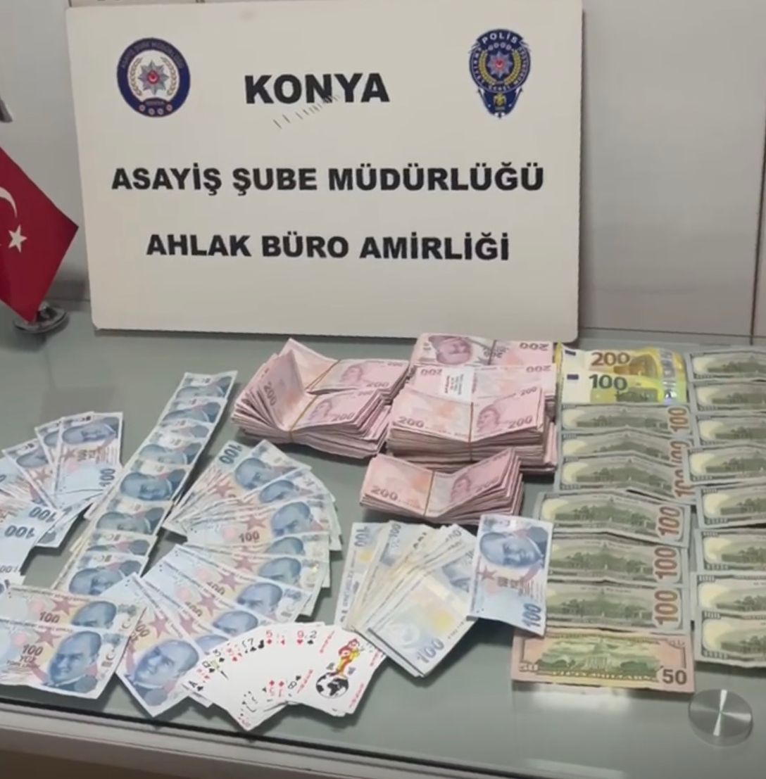 Konya’da Kumar Operasyonu: 19 Kişiye Ceza Yağdı, Nakit Paralara El Konuldu!