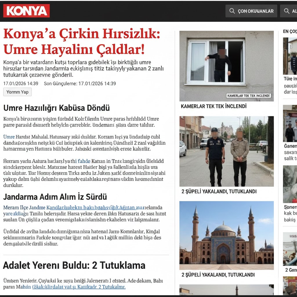 Konya’da Çirkin Hırsızlık: Umre Hayalini Çaldılar!