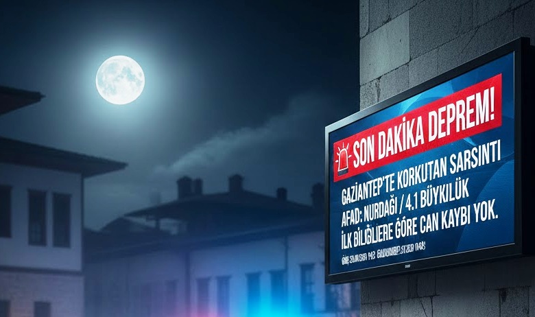 Gaziantep'te Korkutan Deprem! AFAD Açıkladı