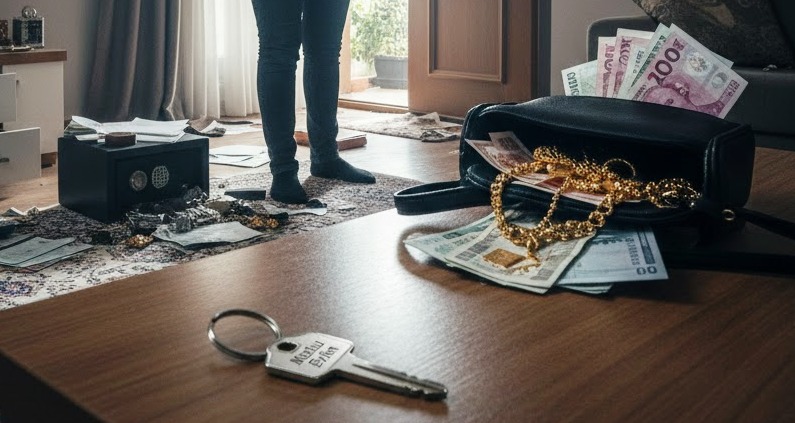 Besle Kargayı Oysun Gözünü: Anahtarını Verdiği Tanıdığı Evini Soydu!