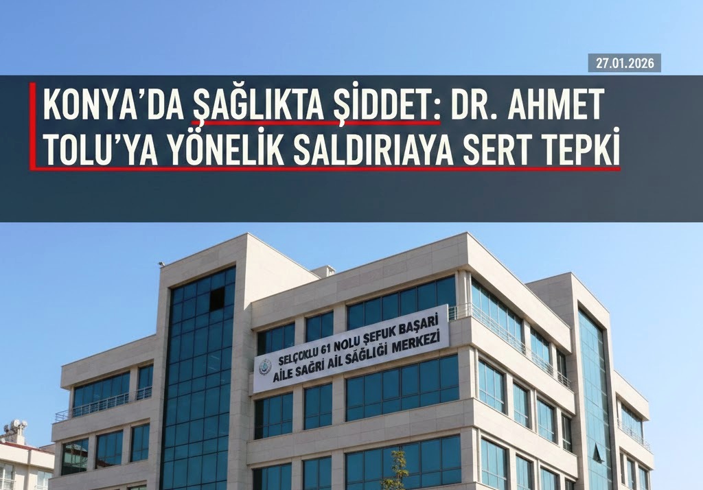 Konya’da Sağlıkta Şiddet: Dr. Ahmet Tolu’ya Yönelik Saldırıya Sert Tepki