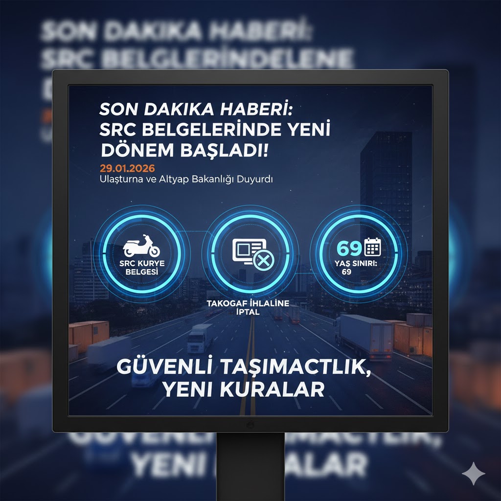 SRC Belgelerinde Yeni Dönem: Kuryelere Özel Belge ve Yaş Sınırı Geldi!