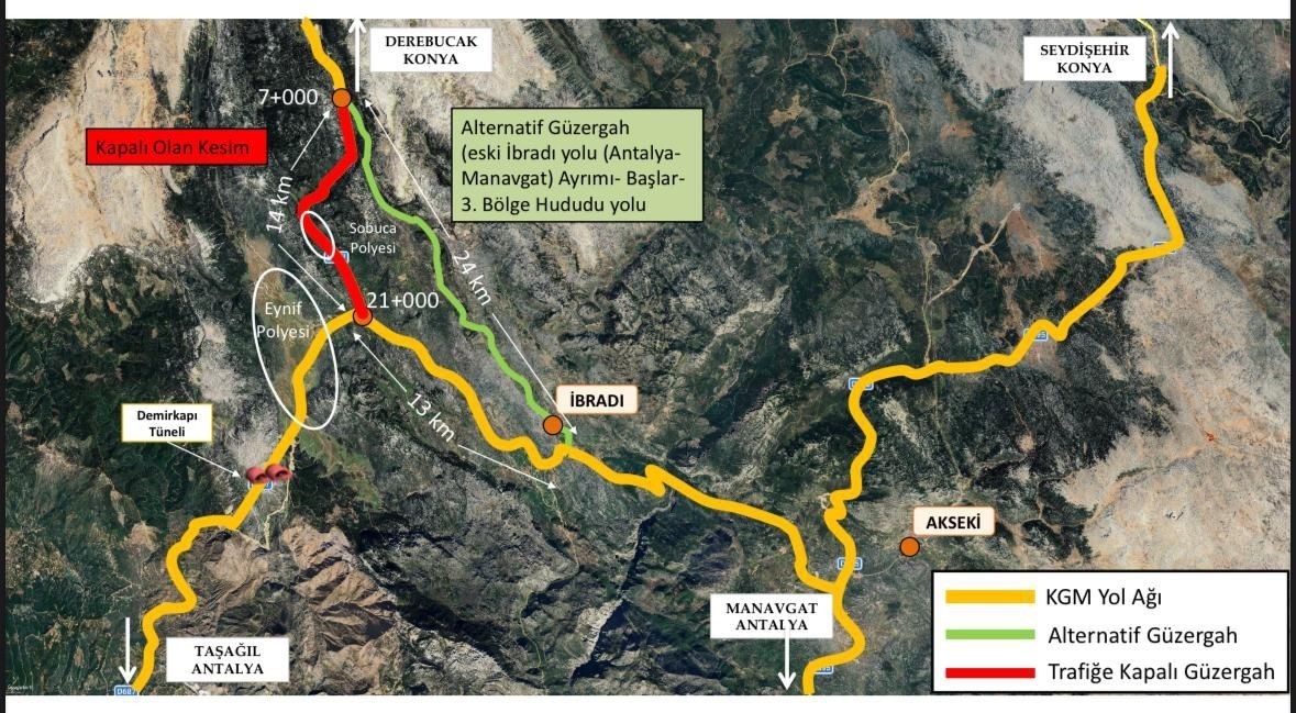 Konya-Antalya Yolunda Yeni Rota Sinyali: İbradı Formülü Masada!