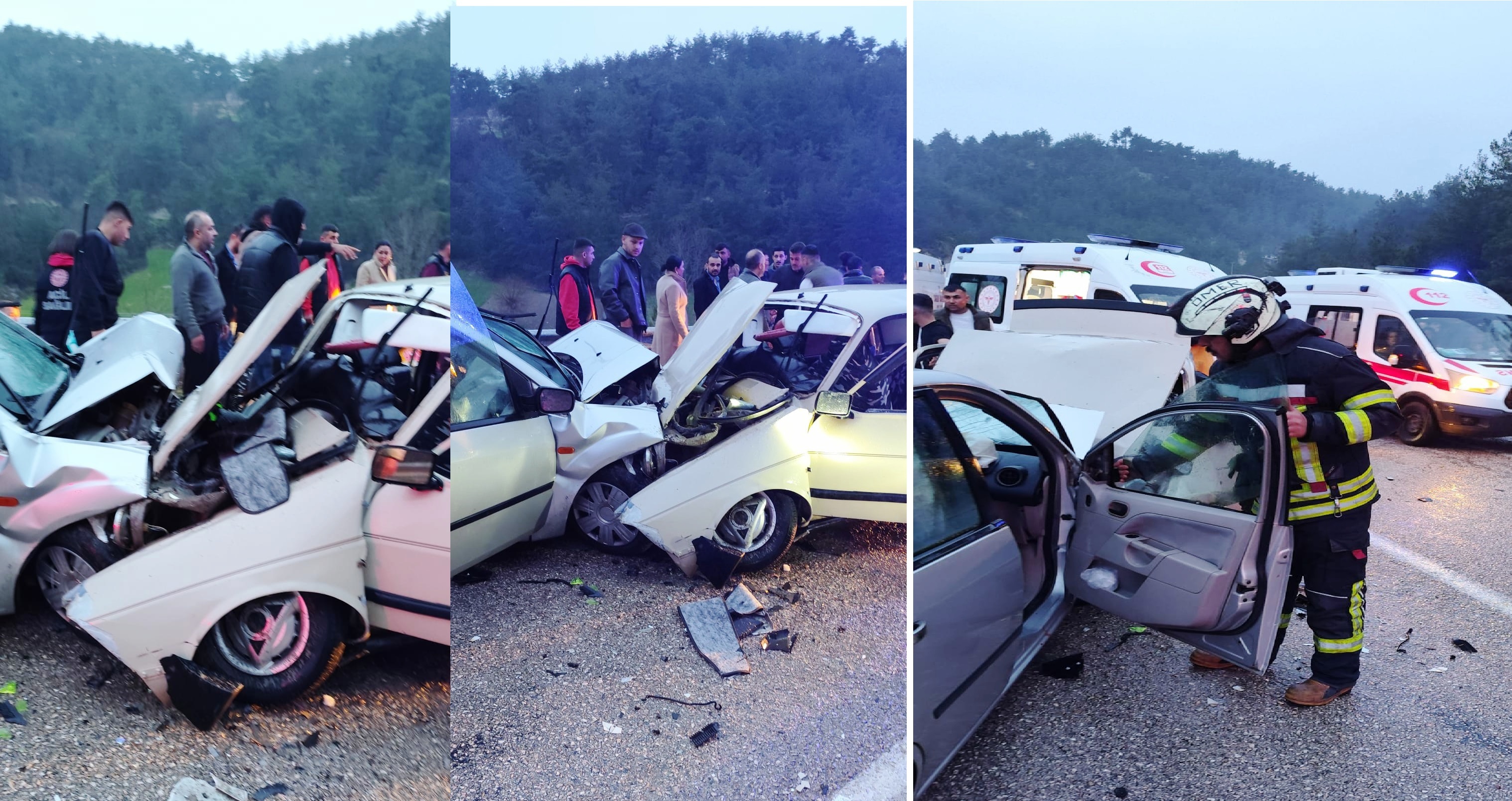 Osmaniye'de iki otomobil çarpıştı: 1 ölü, 6 yaralı