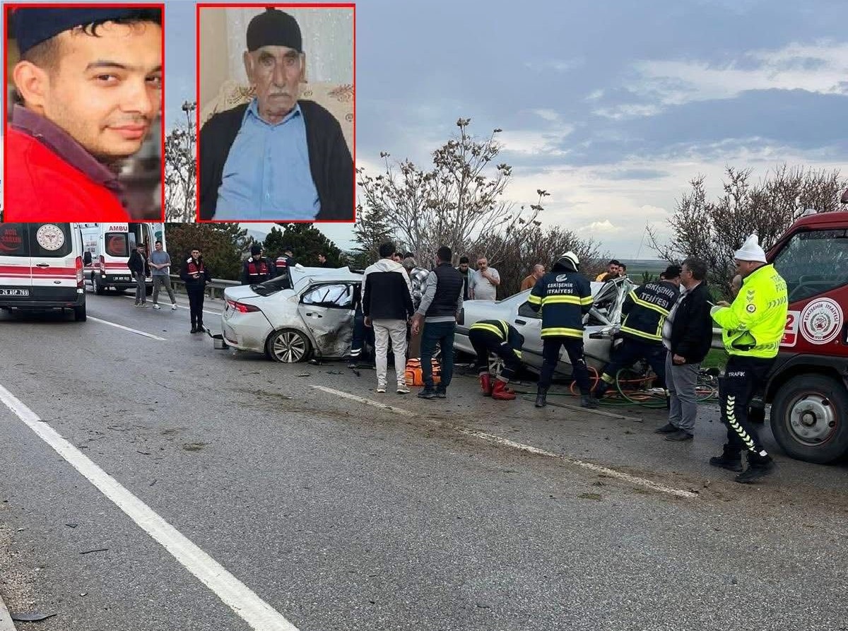 Eskişehir’de otomobil karşı şeride geçip başka otomobile çarptı; 4 ölü, 2 yaralı