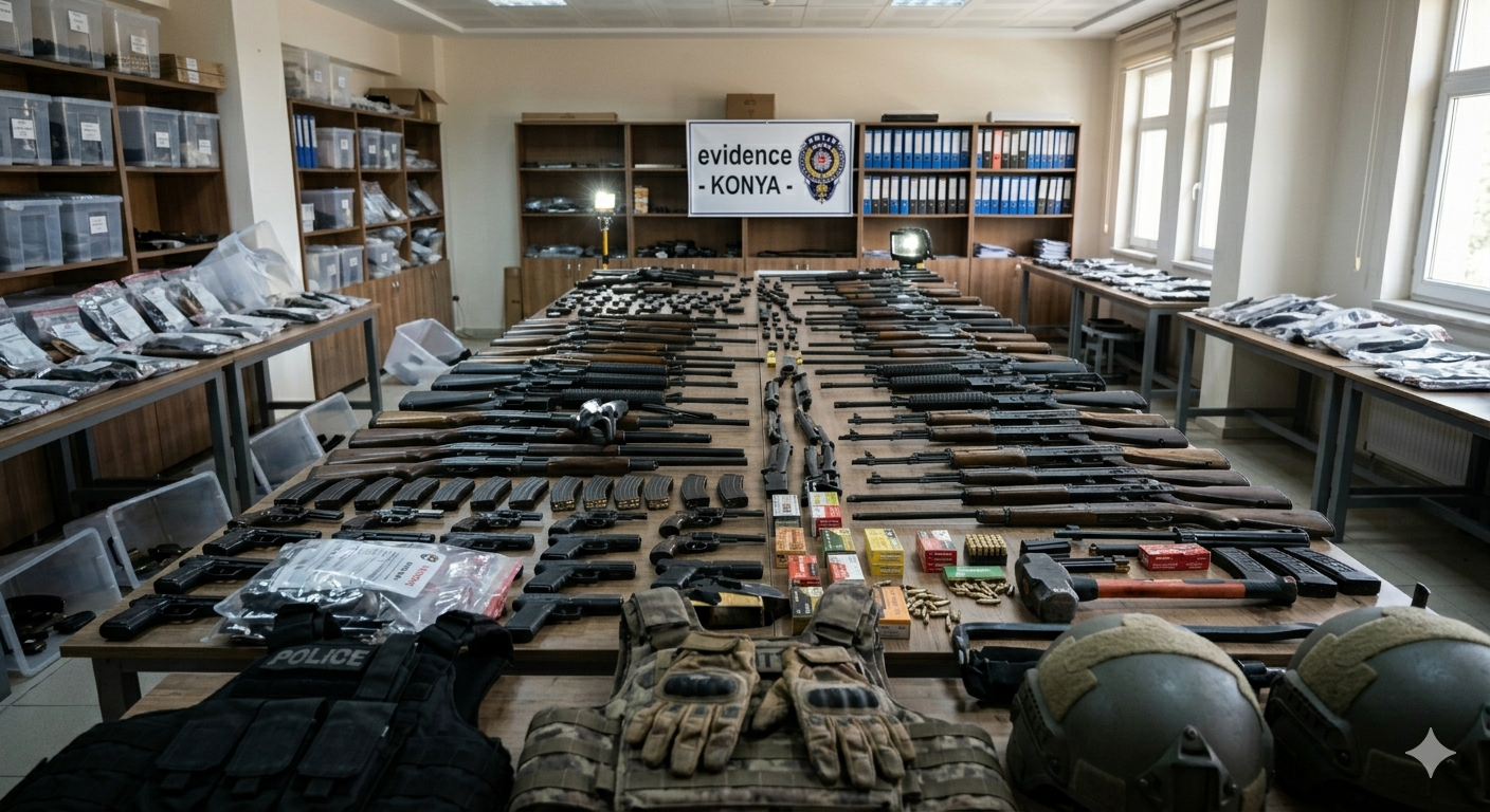 25 İlde Dev Silah Operasyonu: Konya Dahil 404 Gözaltı!