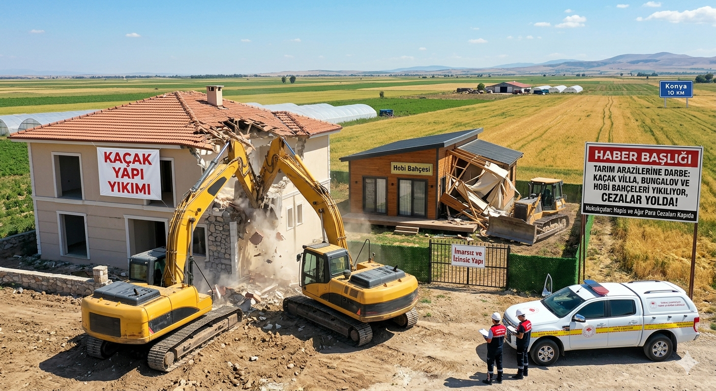 Tarım Arazilerinde "Kaçak Yapı" Dönemi Kapandı: Yıkım, Hapis ve Ağır Para Cezaları Kapıda!