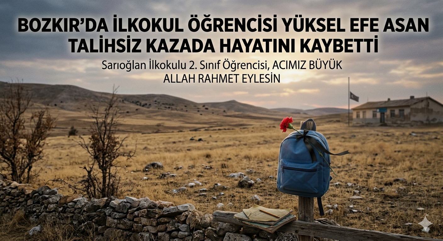 Bozkır’da İlkokul Öğrencisi Yüksel Efe Asan Talihsiz Kazada Hayatını Kaybetti