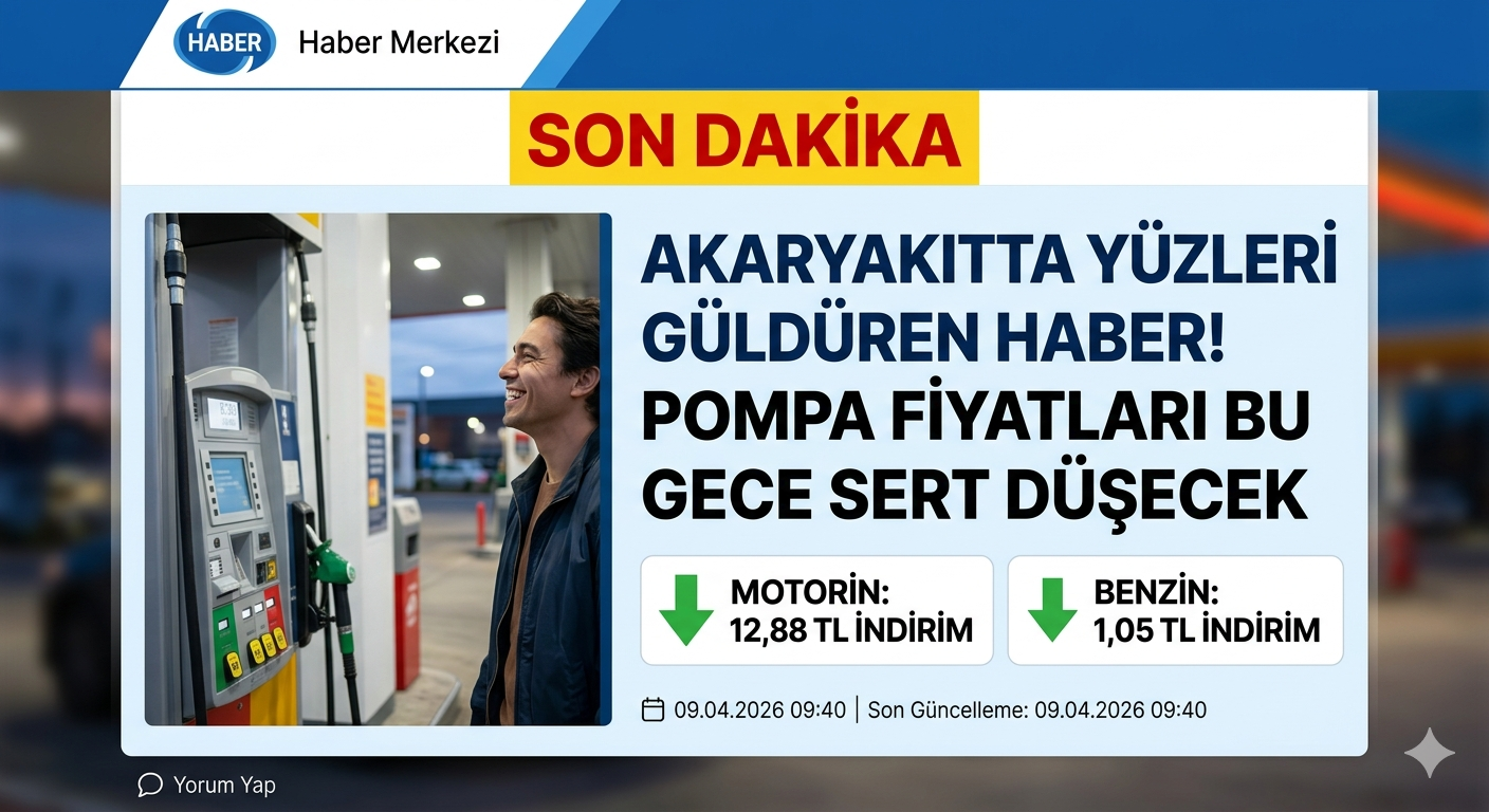 Akaryakıtta Dev İndirim: Motorin ve Benzinde Büyük Düşüş Kapıda!