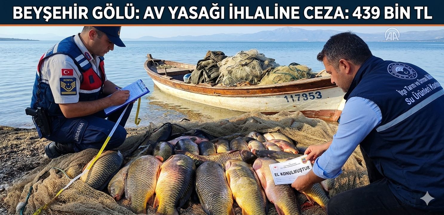 Beyşehir Gölü'nde Kaçak Avcılığa Ağır Darbe: 12 Kişiye Ceza Yağdı