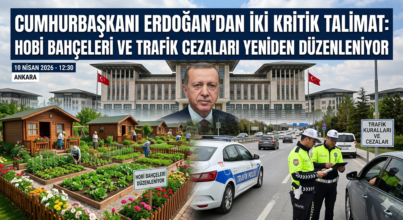 Cumhurbaşkanı Erdoğan'dan İki Kritik Talimat: Hobi Bahçeleri ve Trafik Cezaları Yeniden Düzenleniyor