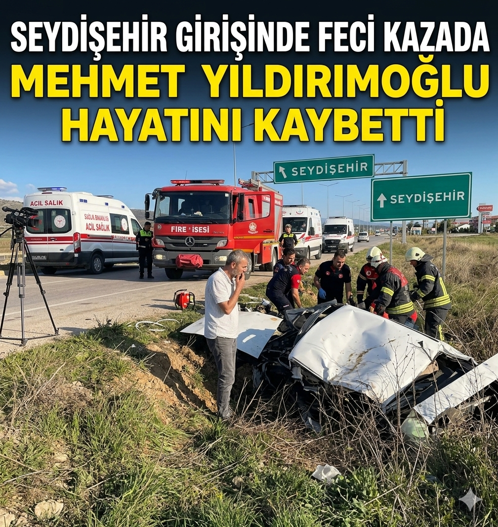 Seydişehir Girişinde Feci Kazada Mehmet Yıldırımoğlu Hayatını Kaybetti