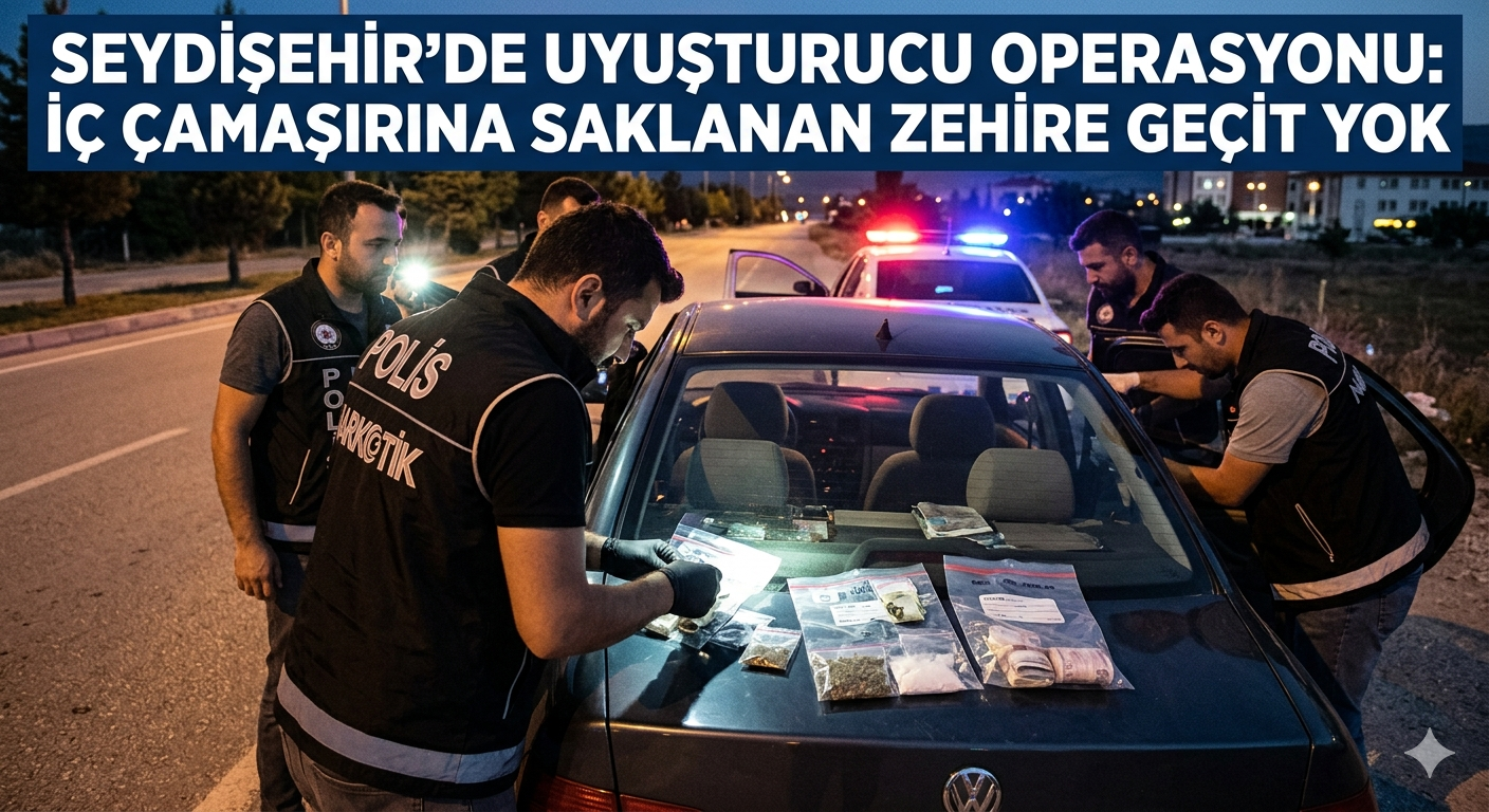 Seydişehir’de Narkotik Operasyonu: Zehir Tacirlerine Geçit Yok!
