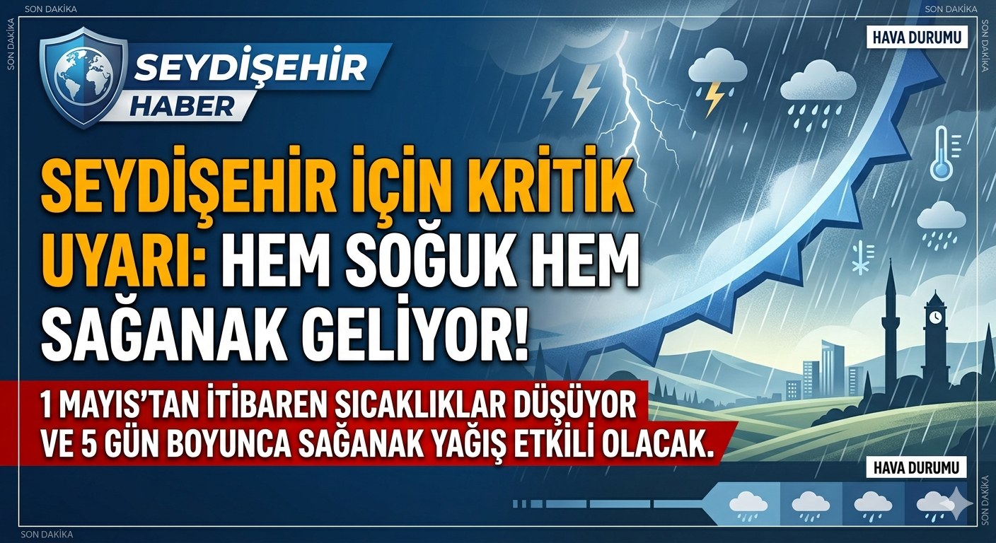 Konya   bölgesi İçin Kritik Uyarı: Hem Soğuk Hem Sağanak Geliyor!