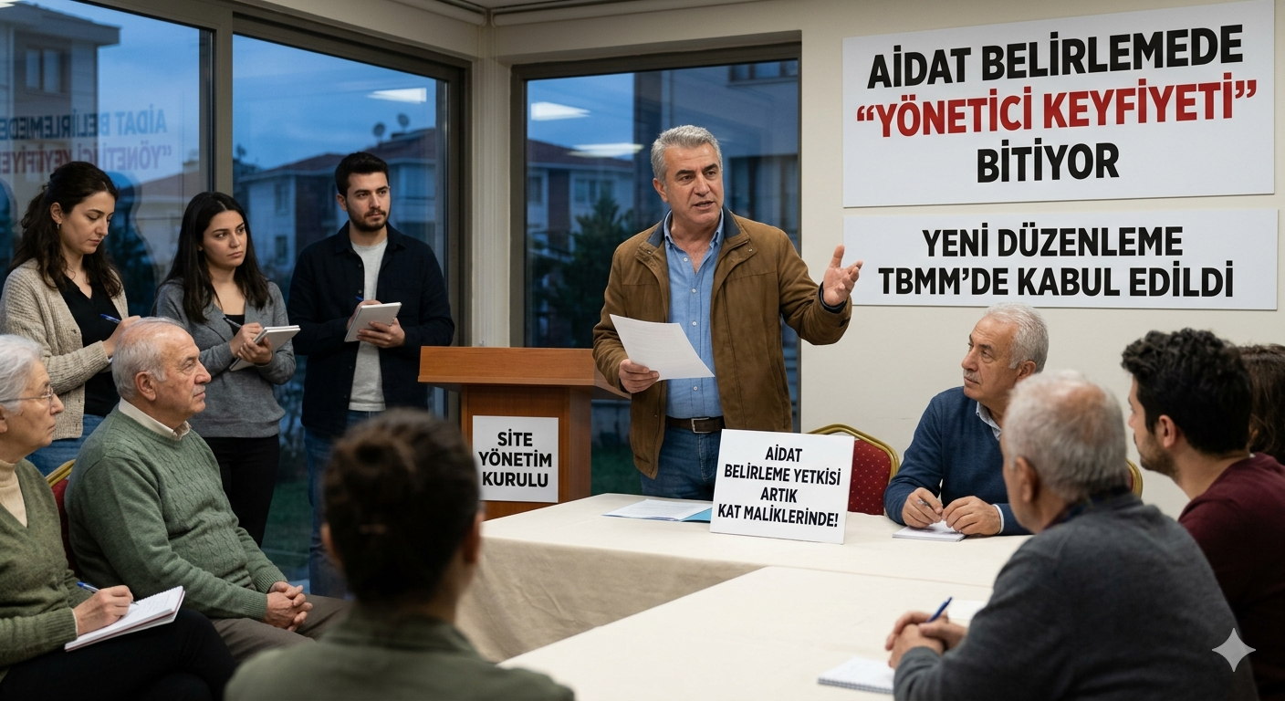 Aidat Belirlemede "Yönetici Keyfiyeti" Bitiyor