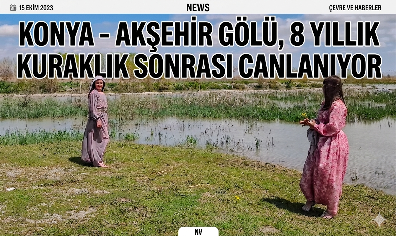 Konya - Akşehir Gölü, 8 yıllık kuraklık sonrası canlanıyor
