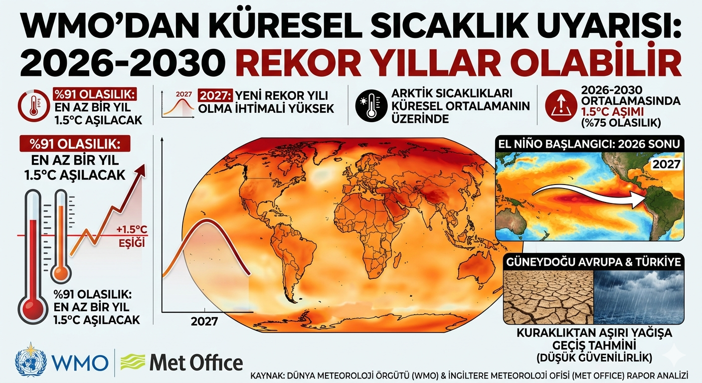  Küresel İklim Raporu: 2026-2030 Önümüzdeki 5 Yıl Bizi Ne Bekliyor?