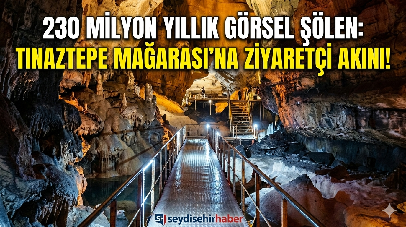 230 Milyon Yıllık Görsel Şölen: Tınaztepe Mağarası'na Ziyaretçi Akını!