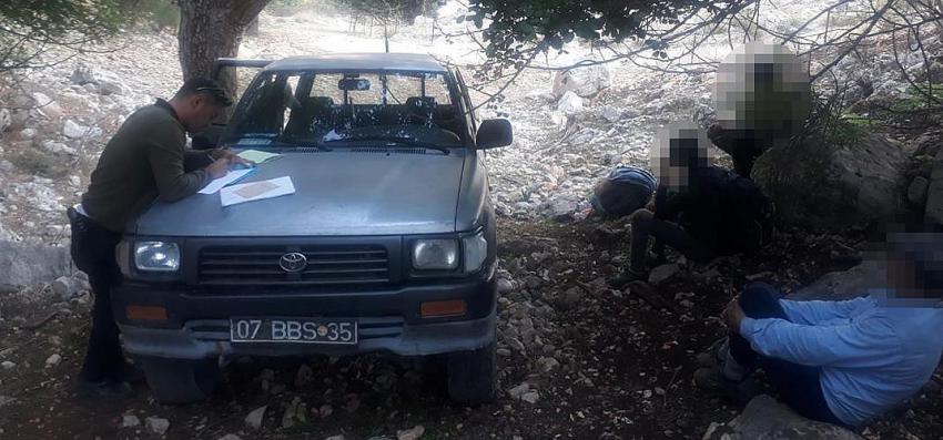 Akseki'de yasa dışı avcılık yapan toplam 6 kişi hakkında tutanak düzenlenmiştir.