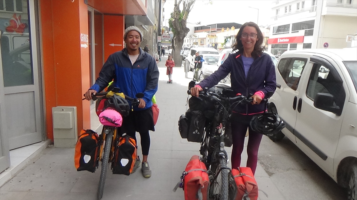 Bisikletle Avrupa ve Asya turuna çıkan çift Konya'yı geziyor