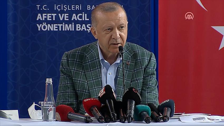 Cumhurbaşkanı Erdoğan: Yanan her yeri daha fazlasıyla tekrar ağaçlandırmak en başta gelen görevimizdir