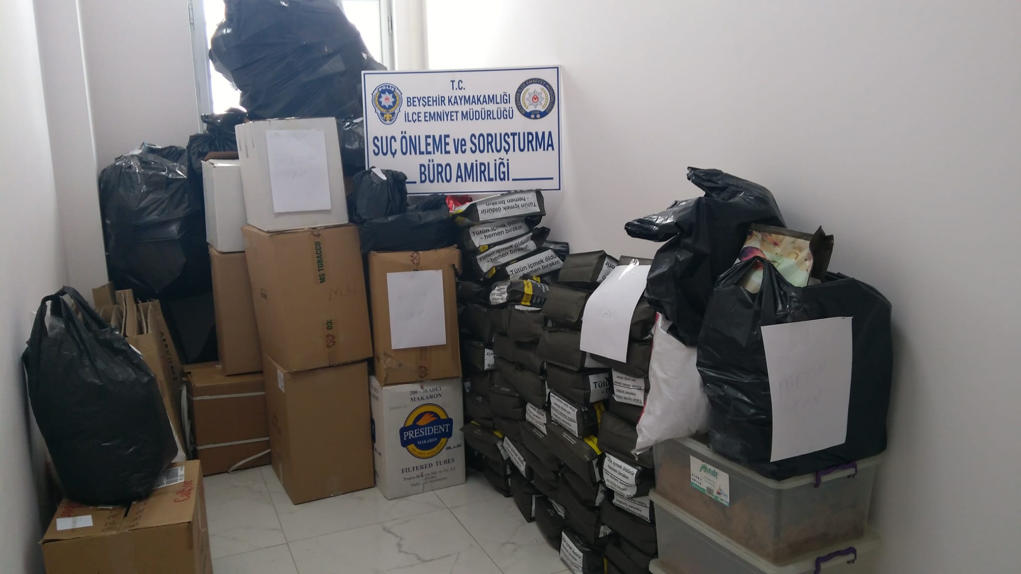 KAÇAK SİGARA OPERASYONU: 7 GÖZALTI