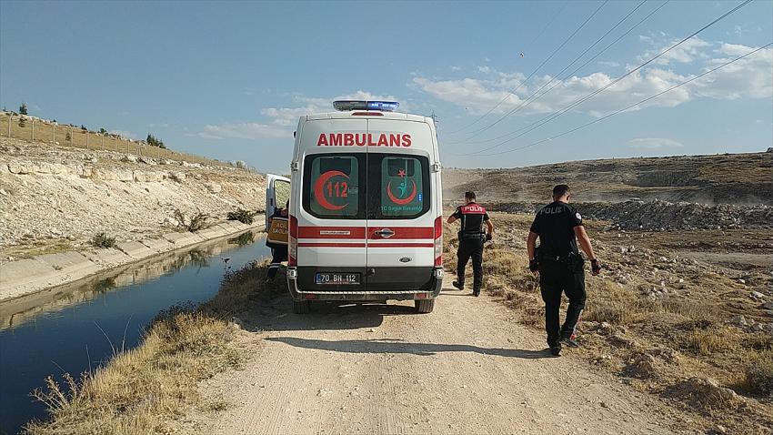 Karaman'da sulama kanalına düşen Afgan çocuk boğuldu