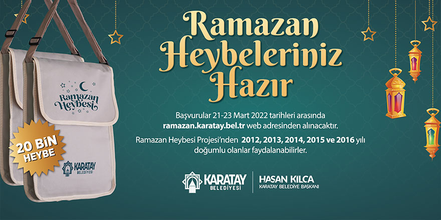 Karatay Belediyesi 20 bin çocuğa "Ramazan Heybesi" hazırladı