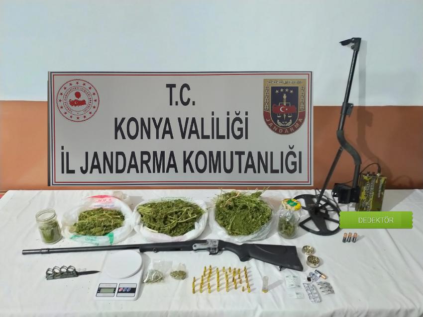 Konya’da jandarmadan uyuştucu operasyonu!