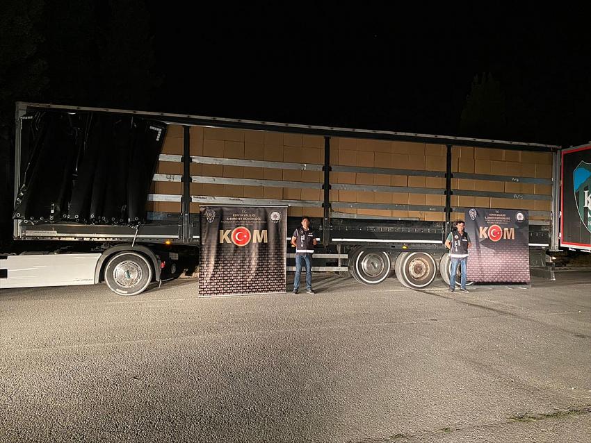 Konya'da sahte içki ve kaçakçılık operasyonunda 8 şüpheli gözaltına alındı