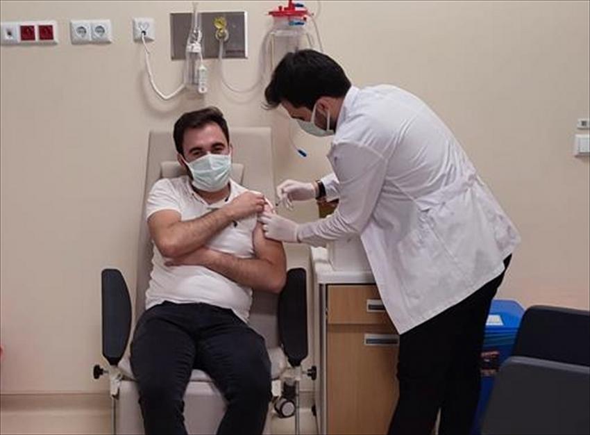 Konya'da TURKOVAC Faz-3 için gönüllüler aşılanmaya başlandı