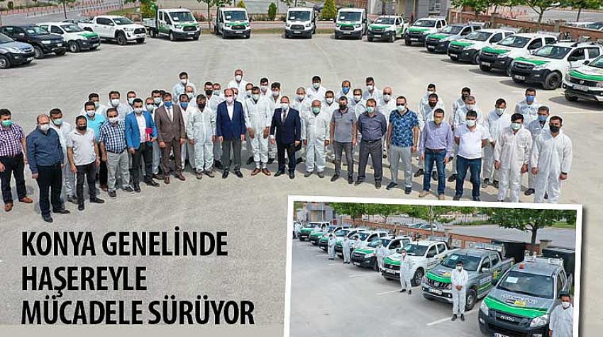 Konya Genelinde Haşereyle Mücadele Sürüyor