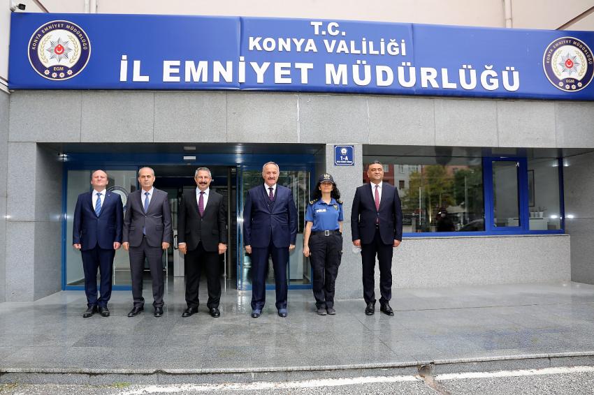 MGK GENEL SEKRETERİ – VALİ HACIMÜFTÜOĞLU KONYA’DA ZİYARETLERDE BULUNDU