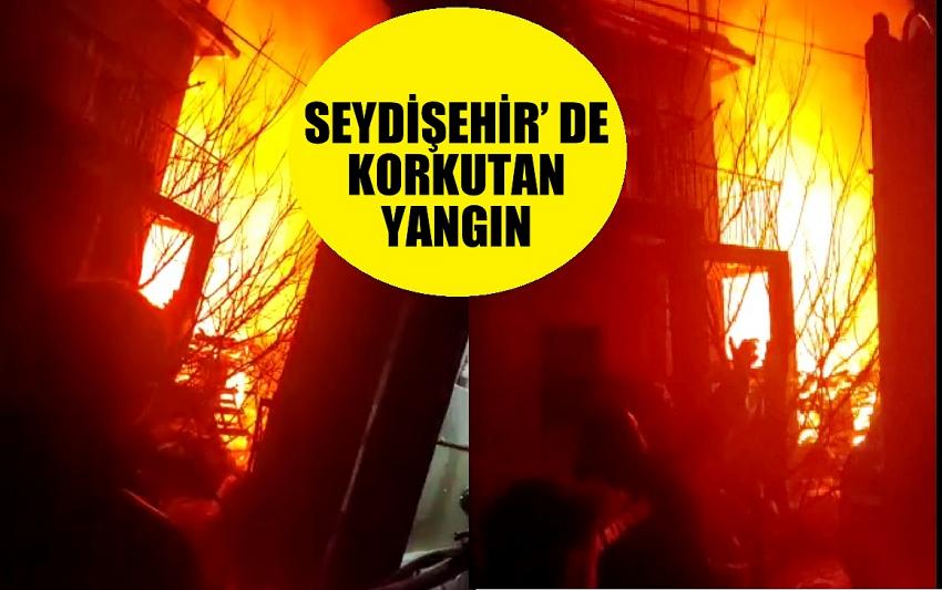 Seydişehir’ de korkutan yangın