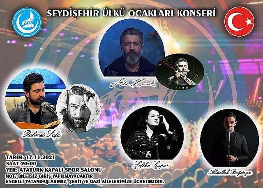 SEYDİŞEHİR ÜLKÜ OCAKLARINDAN   KONSERE DAVET