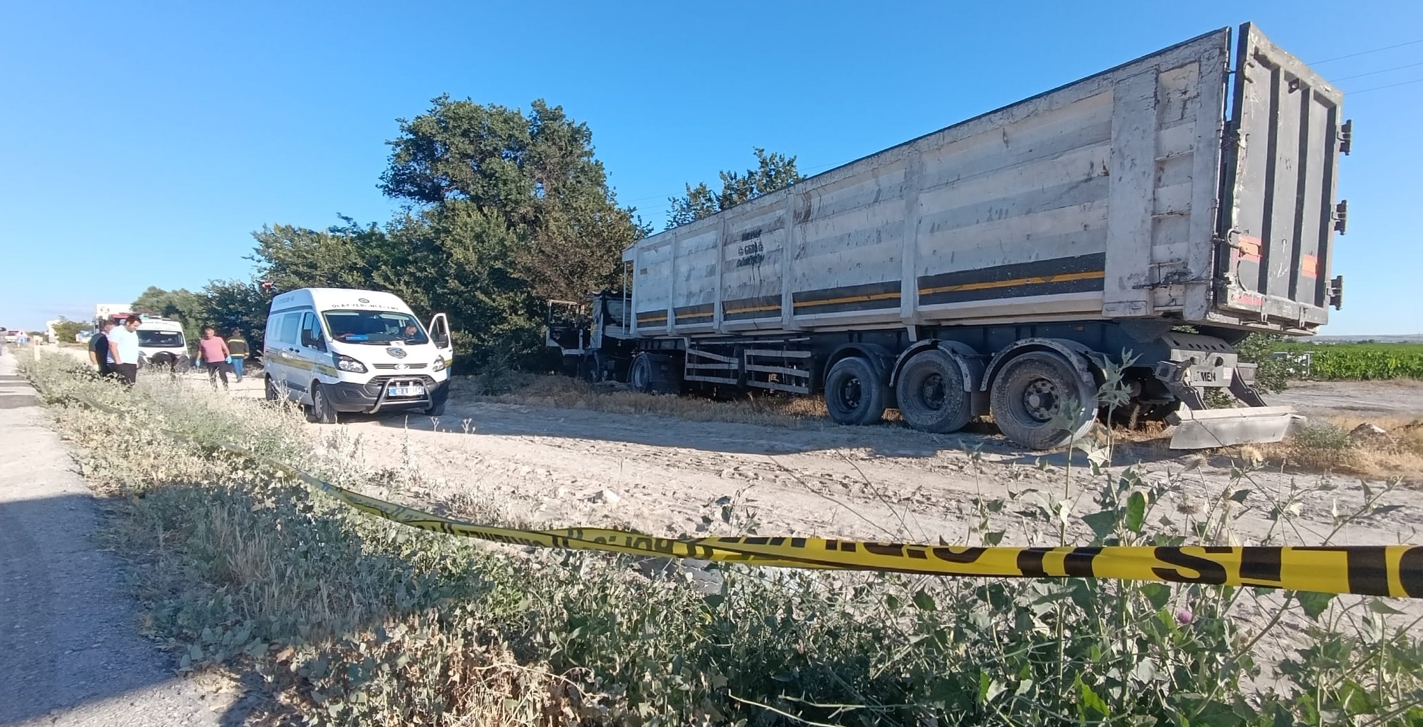 Konya'da Yanan TIR'da cesedi bulunan şoförün öldürülüp başının kesildiği ortaya çıktı - Görsel 1