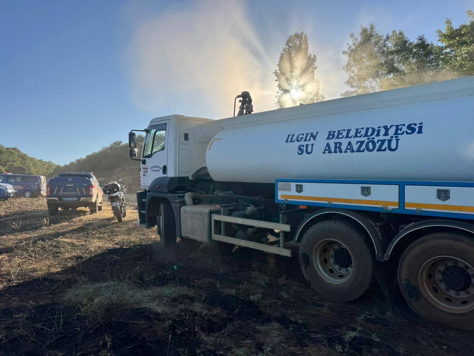 Konya'da orman yangını, kısa sürede söndürüldü - Görsel 9
