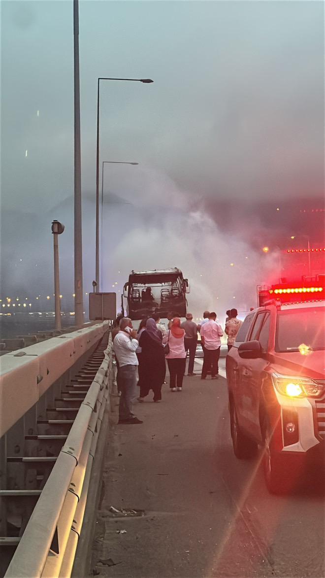 Bolu'da Yolcu otobüsü alev alev yandı - Görsel 1